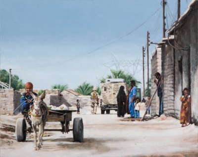 THE DONKEY, 2008 (oljemålning) av J Hugh L Beattie