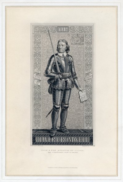 Oliver Cromwell 1599-1658, 1800-talet. av J. J. Crew