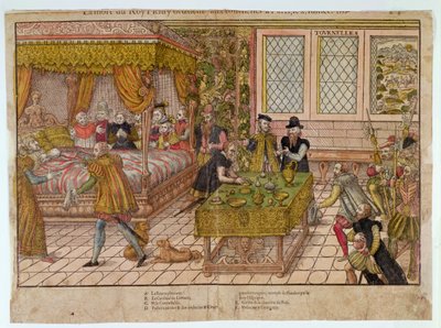 Henri II:s död (1519-59) 10 juli 1559 av J. J. and Tortorel, J. Perrissin