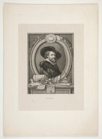 Porträtt av Peter Paul Rubens av J. L. Benoist