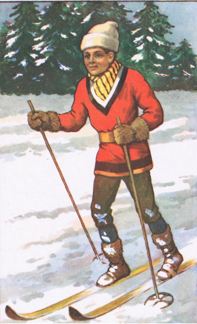 Kanadensisk pojke, från MacMillan skolaffischer, ca 1950-60-tal (lito i färg) av J. Macfarlane