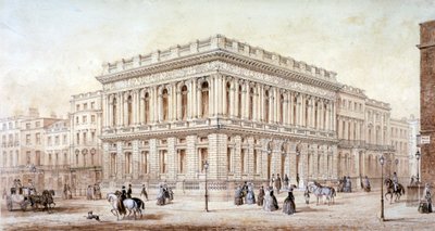 Utsikt över Army and Navy Club på Pall Mall, Westminster, London, c1853 av J Marchant