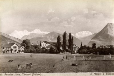 Pension Liten, Thun, Schweiz, 1885. av J Moegle