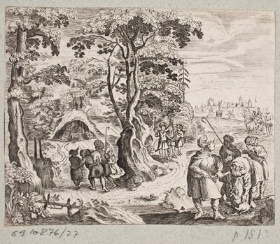 Illustration till Adam Olearius, "Persian Rosenthal av en genial poet Schich Saadi […]", Schleswig 1660 av J. Muller
