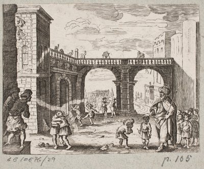 Illustration till Adam Olearius, "Persian Rosenthal av en genial poet Schich Saadi […]", Schleswig 1660 av J. Muller