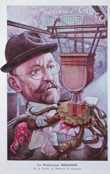 Professor Jean-Alban Bergonie (1857-1925) vid medicinska fakulteten i Bordeaux, från 