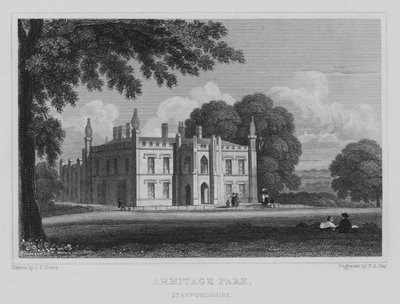 Armitage Park, Staffordshire (gravyr) av John Preston Neale