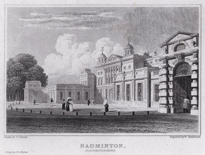 Badminton, Gloucestershire (gravyr) av John Preston Neale