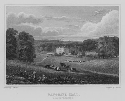 Baggrave Hall, Leicestershire (gravyr) av John Preston Neale