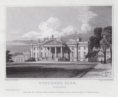 Duncombe Park, Yorkshire (gravyr) av John Preston Neale