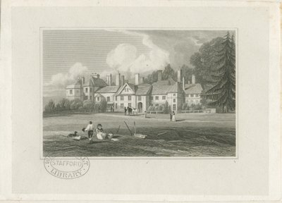 Hagley Hall: gravyr, nd [1780-1847] av John Preston Neale