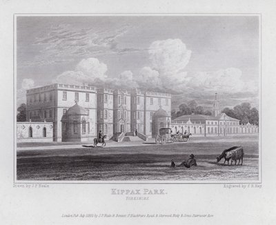 Kippax Park, Yorkshire (gravyr) av John Preston Neale