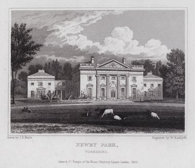 Newby Park, Yorkshire (gravyr) av John Preston Neale