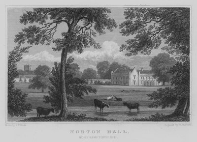 Norton Hall, Northamptonshire (gravyr) av John Preston Neale
