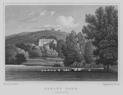 Oakley Park, Shropshire (gravyr) av John Preston Neale