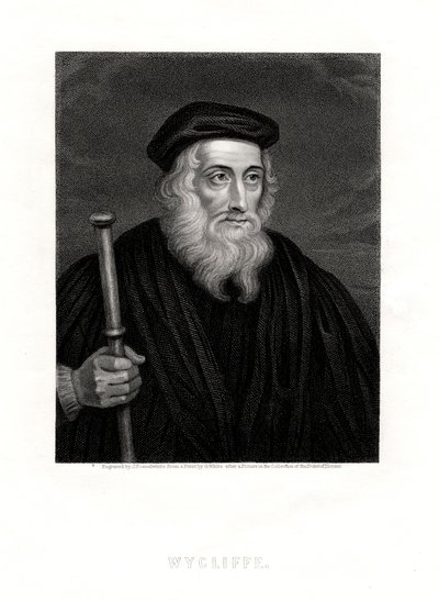 John Wycliffe, engelsk teolog, 1800-talet av J. Posselwhite