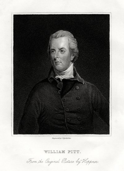 William Pitt den yngre, brittisk statsman, 1800-talet av J. Posselwhite