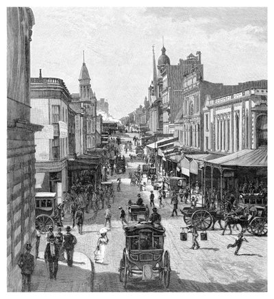 King Street, Sydney, New South Wales, Australien, 1886. av J. R. Ashton