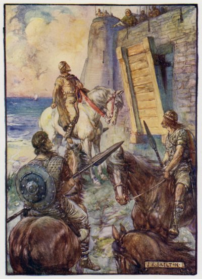 Ser du det där lilla seglet ut till havet? Där är Macduff av J. R. Skelton