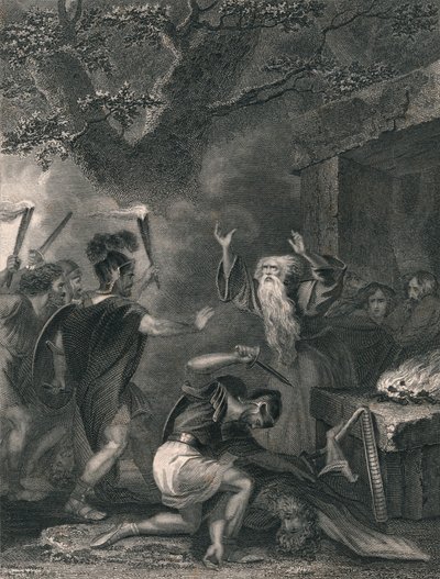 Druidernas massaker, mitten av 1800-talet. av J. Rogers
