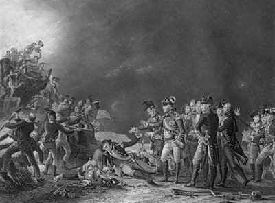 The Sortie Made by the Garnison of Gibraltar, 27 november 1781 c1857. av J. Rogers