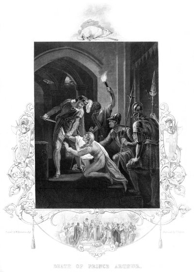 Prins Arthurs död 1187-1203, 1800-talet. av J. Rogers