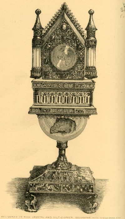 Relikvieskrin, tidigt 1200-tal, 1881. av J. S. Goepel