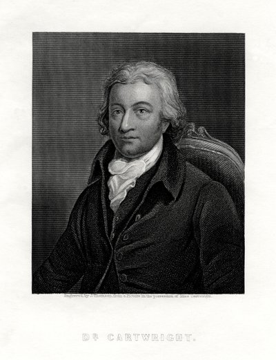 Edmund Cartwright, 1743-1823, brittisk präst och uppfinnare av kraftvävstolen, av J. Thomson