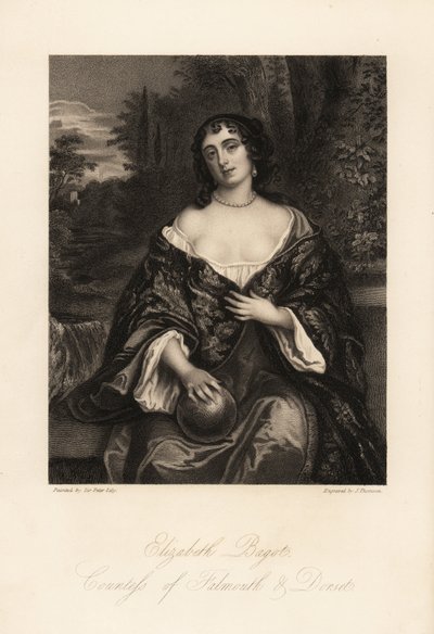 Elizabeth Bagot, eller Mary, grevinnan av Falmouth och Dorset, hustru till Charles Berkeley av J. Thomson