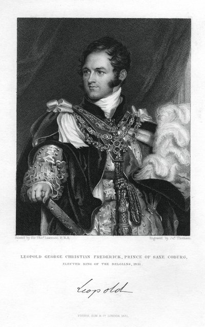Prins Leopold av Saxe-Coburg-Saalfeld, 1831. av J. Thomson