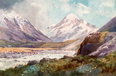 Mount Cook, Nya Zeeland av J. Williamson