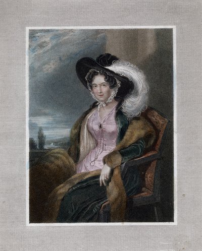 "Mary Elizabeth, Baroness of Clifford", 1828. av J Wright