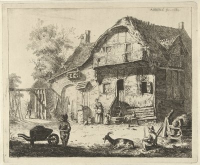 Figurer på en bondgård av Jabes Heenck
