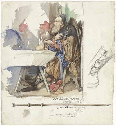 Detalj av Nattvarden i Emmaus av Jac van Looij