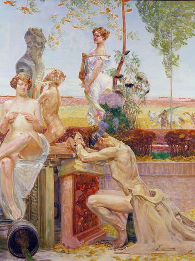 Allegoriska figurer, 1913 av Jacek Malczewski