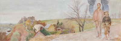 Ängel med Tobias av Jacek Malczewski