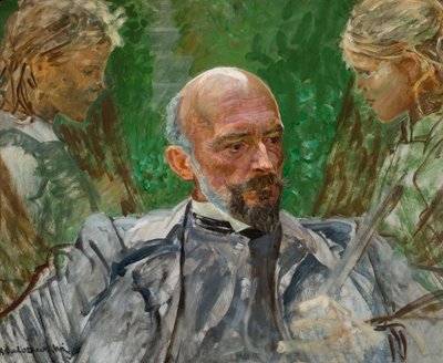 Konstnären och muserna av Jacek Malczewski