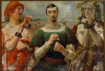 Polsk Hamlet - Porträtt av Aleksander Wielopolski av Jacek Malczewski