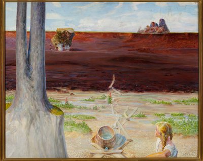Mitt liv - vänstra delen av triptyken av Jacek Malczewski