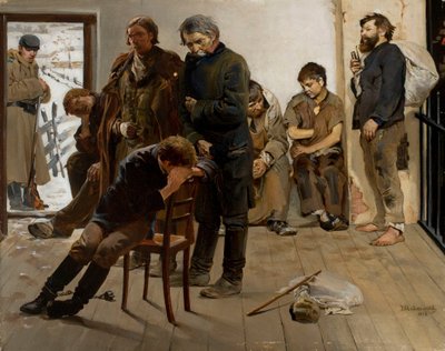 Under fångtransporten (Fångar) av Jacek Malczewski