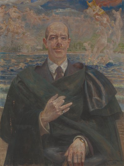 Porträtt av Alfred Biesiadecki av Jacek Malczewski