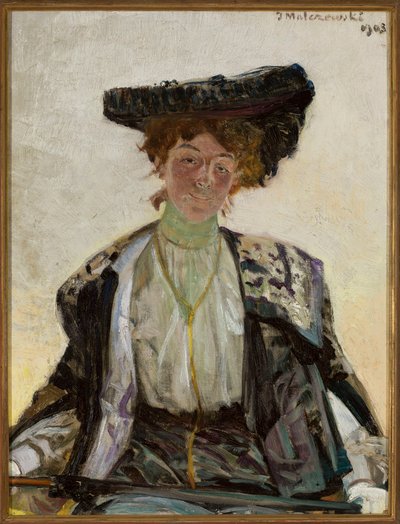 Porträtt av skådespelerskan Helena Sulima av Jacek Malczewski