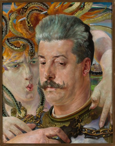 Porträtt av Tadeusz Błotnicki med Medusa av Jacek Malczewski