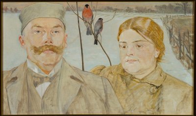 Porträtt av Wacław och Helena Karczewski av Jacek Malczewski