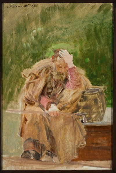 Gammal man vid brunnen av Jacek Malczewski