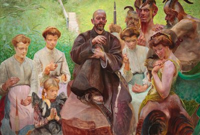 Sankt Franciskus av Jacek Malczewski