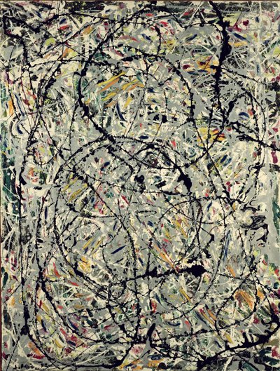 Böljande stigar av Jackson Pollock