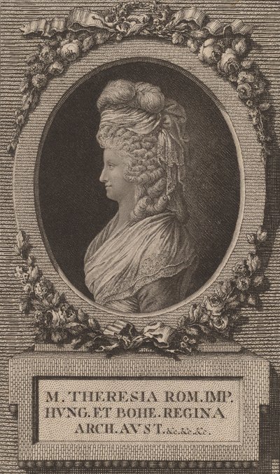 Marie-Thérèse, heliga romerska kejsarinnan. av Jacob Adam