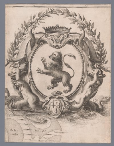 Karta över länet Holland och Utrecht (skylt 2) av Jacob Aertsz. Colom (I)