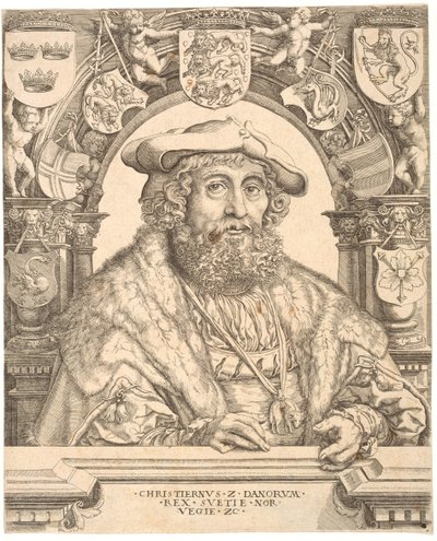 Danska: Kung Christian II av Danmark av Jacob Binck